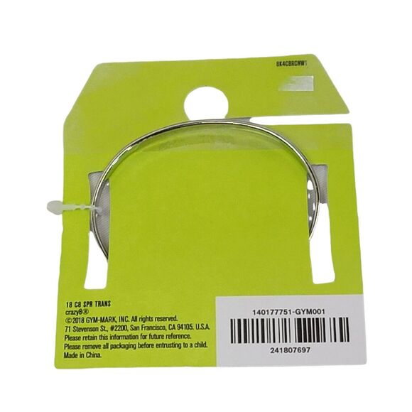 Crazy 8 Emoji Cuff Bracelet Yellow Silver Tone Happy Face Kids Childrens Jewelry - Picture 4 of 4